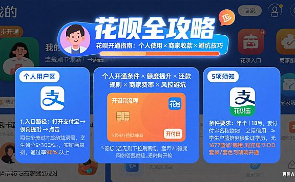 花呗支付怎么开通?个人用户使用 + 商家收款实操避坑指南