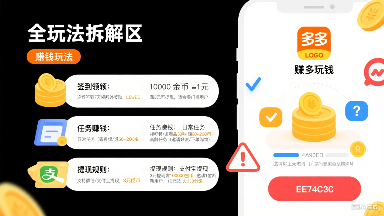 多多赚钱真能赚到钱吗?全玩法拆解 + 避坑指南,小白也能上手