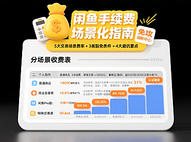 闲鱼收手续费吗？分场景规则 + 豁免条件 + 避坑全攻略