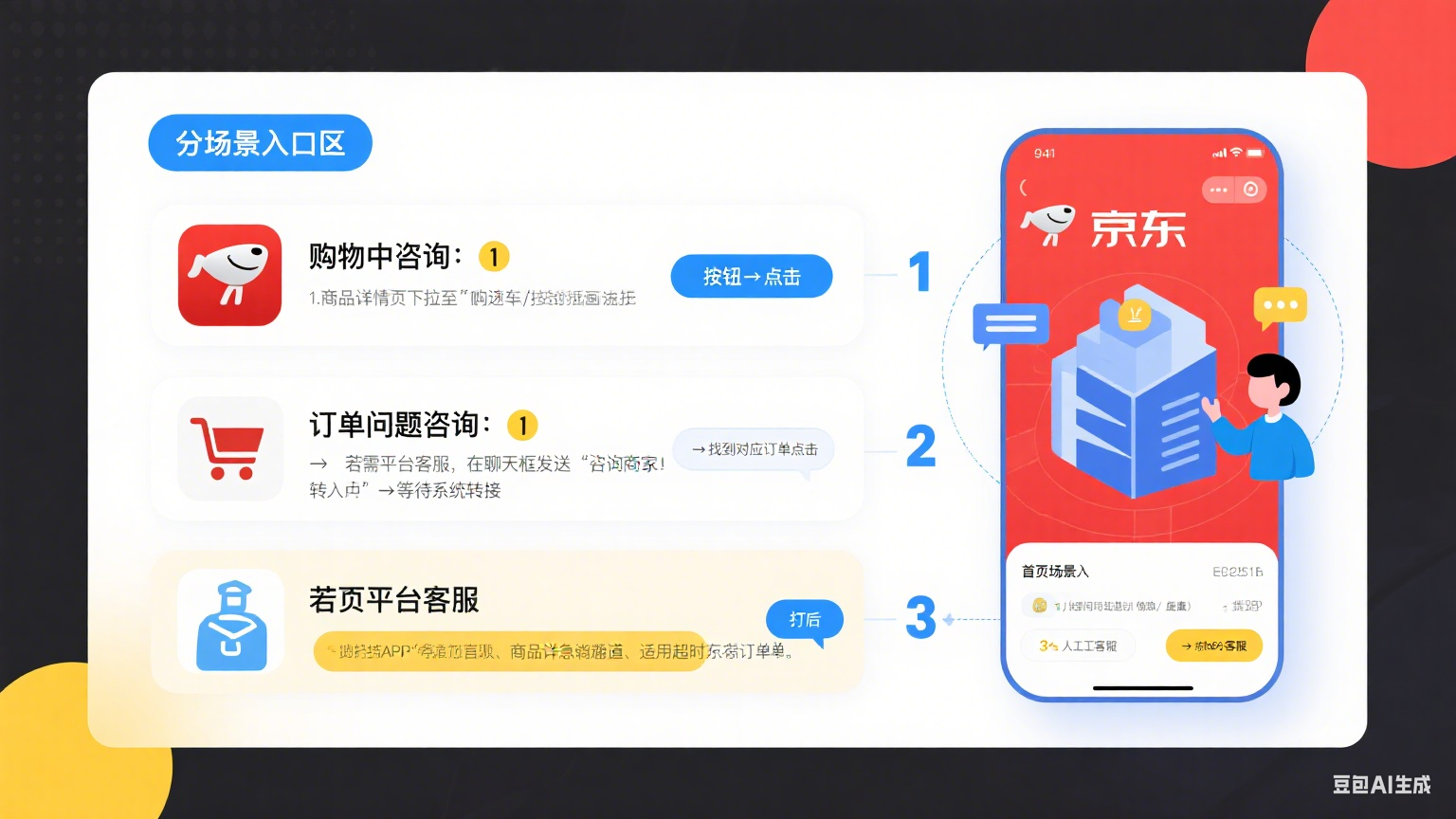 京东人工客服怎么找?分场景入口 + 接通技巧,解决问题不绕路