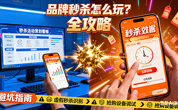 品牌秒杀怎么玩？商家运营 + 用户抢购全攻略，避坑指南附