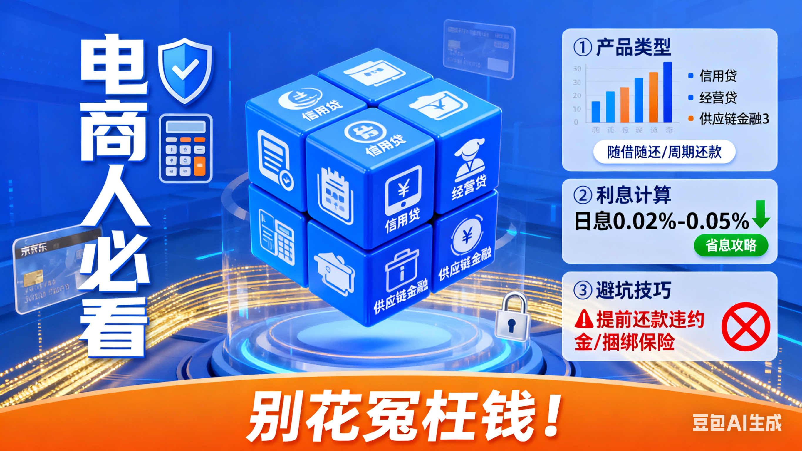 电商人必看!京东金融借款全攻略:产品类型 + 利息计算 + 避坑技巧,别花冤枉钱