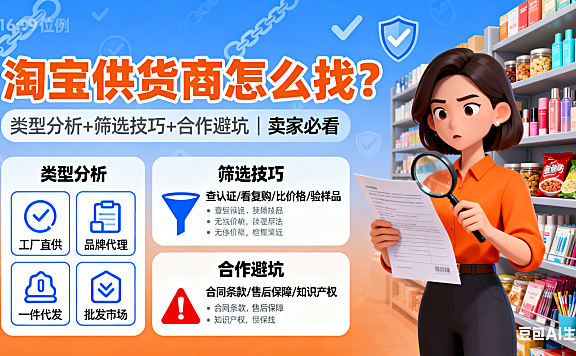 淘宝供货商怎么找？类型分析 + 筛选技巧 + 合作避坑，卖家必看