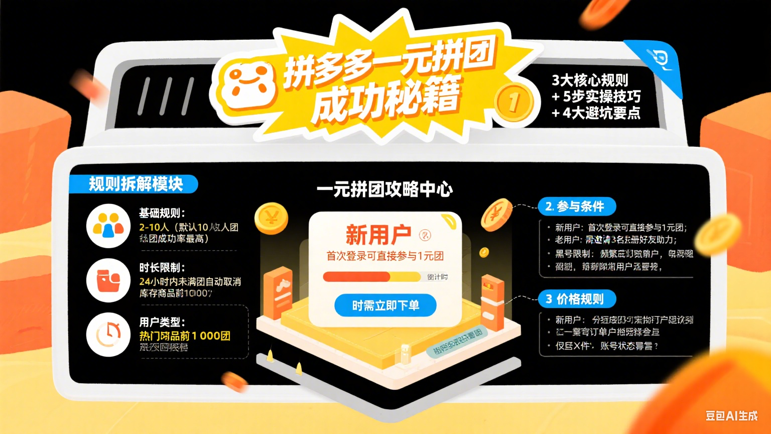拼多多一元拼团怎么成功?规则拆解 + 实操技巧 + 避坑攻略