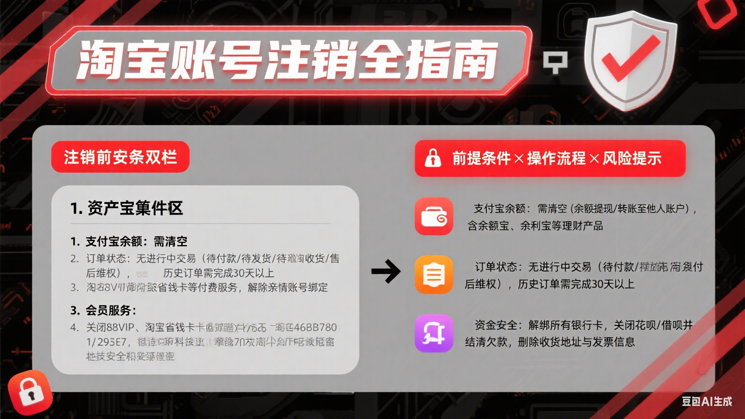 淘宝账号怎么注销?前提条件 + 全流程 + 避坑指南