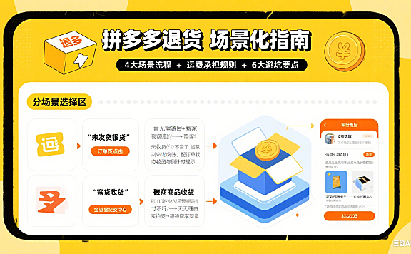 拼多多怎样退货？分场景流程 + 运费规则 + 避坑全攻略