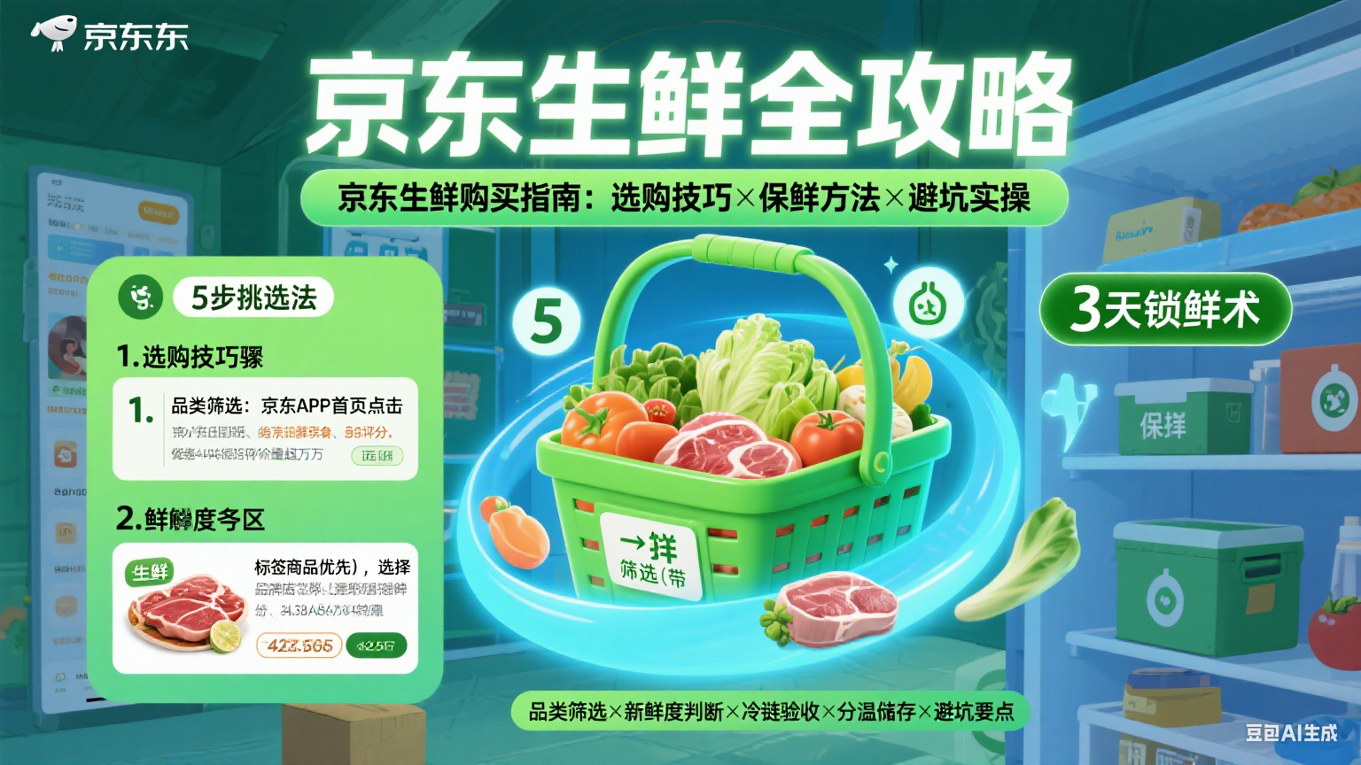 京东生鲜怎么买?选购技巧 + 保鲜方法 + 避坑实操指南