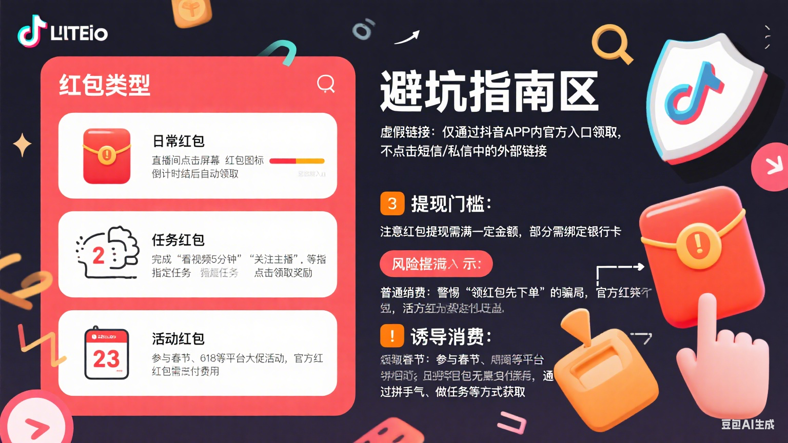 抖音红包怎么领?3 类红包获取 + 避坑全指南,别让福利白丢