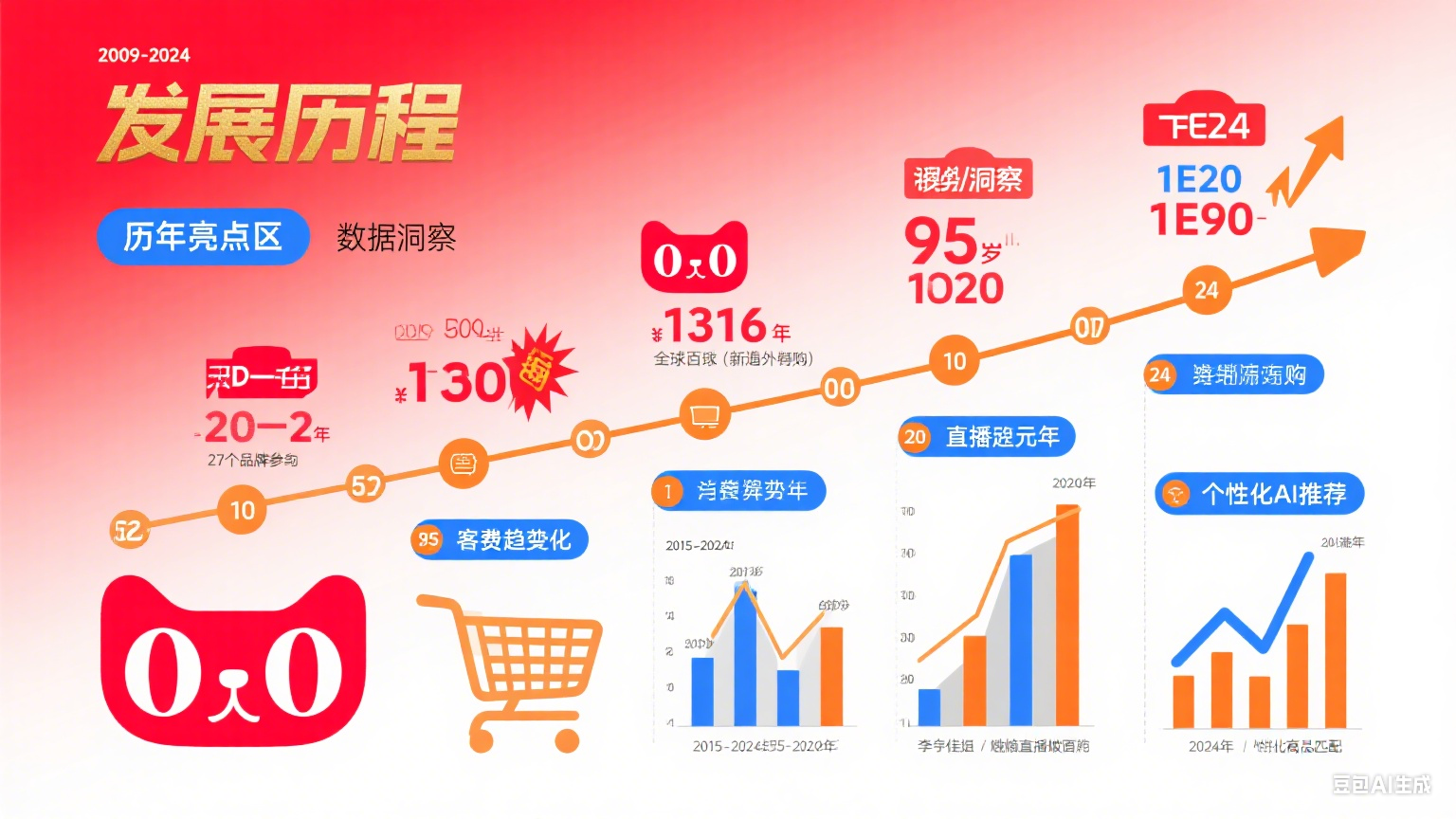 天猫双十一走过多少年?历年亮点 + 消费趋势 + 参与攻略,购物党必看