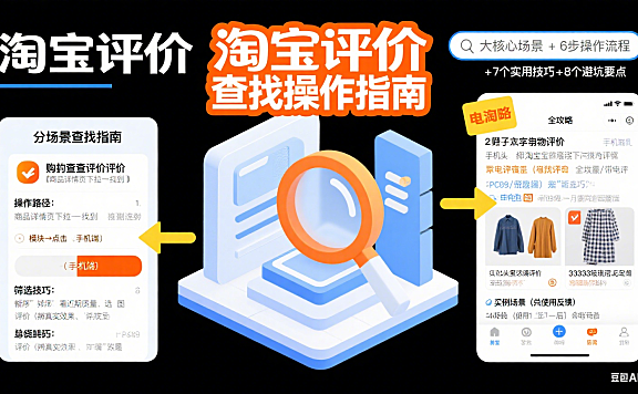 淘宝评价在哪里找?分场景操作 + 技巧 + 避坑全攻略