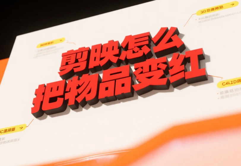 剪映怎么把物品变红?3 步精准调色 + 4 个避坑技巧