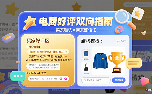 电商好评怎么写？买家避坑 + 商家涨信任的实用指南
