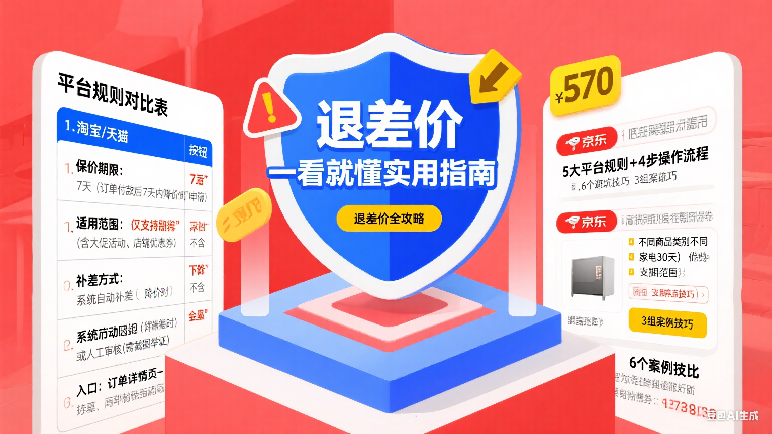 退差价是什么意思?分平台规则 + 操作流程 + 避坑全攻略
