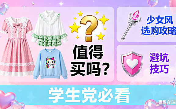 妖精的口袋淘宝店值得买吗？少女风选购攻略 + 避坑技巧，学生党必看