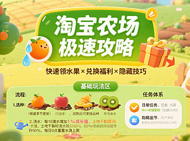 淘宝农场怎么玩?快速领水果 + 兑换福利全攻略