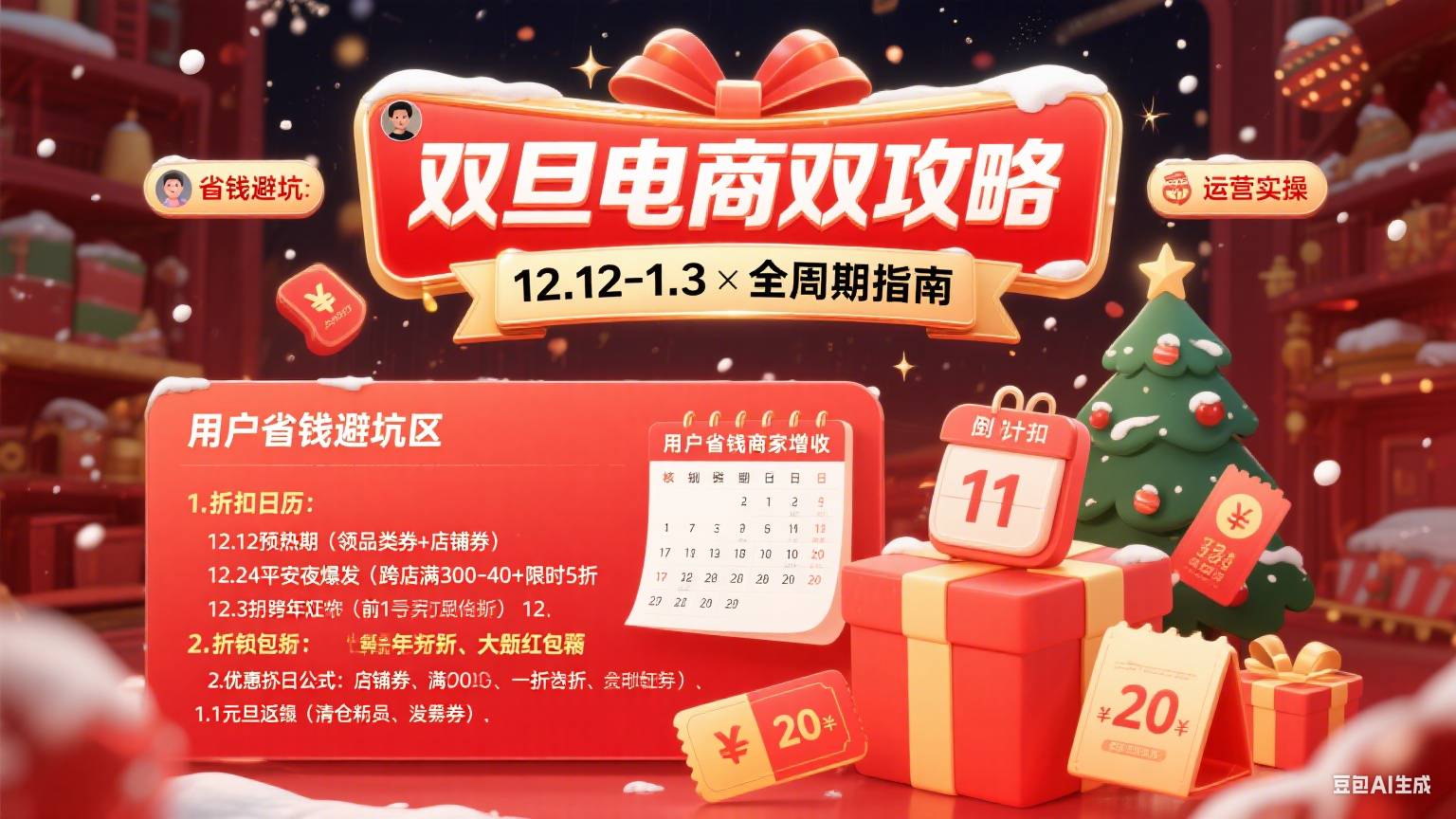 双旦电商怎么玩?用户省钱避坑 + 商家运营实操指南