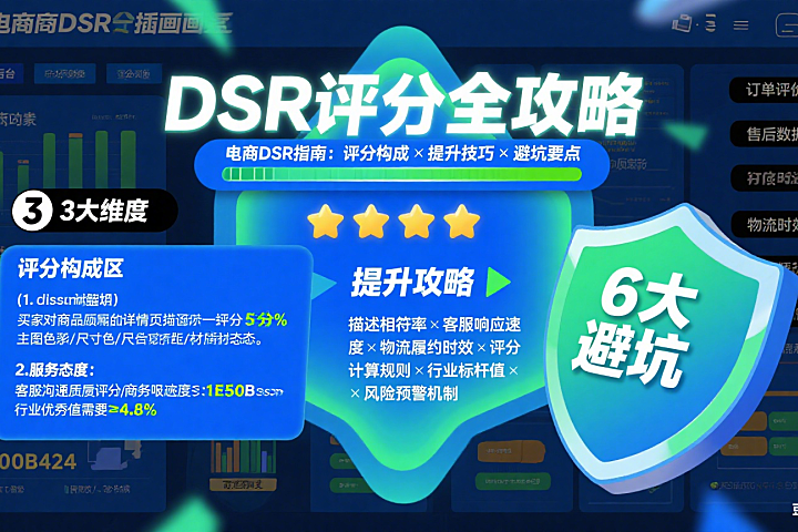 电商 DSR 是什么意思？评分构成 + 提升技巧 + 避坑全指南 – 店托易