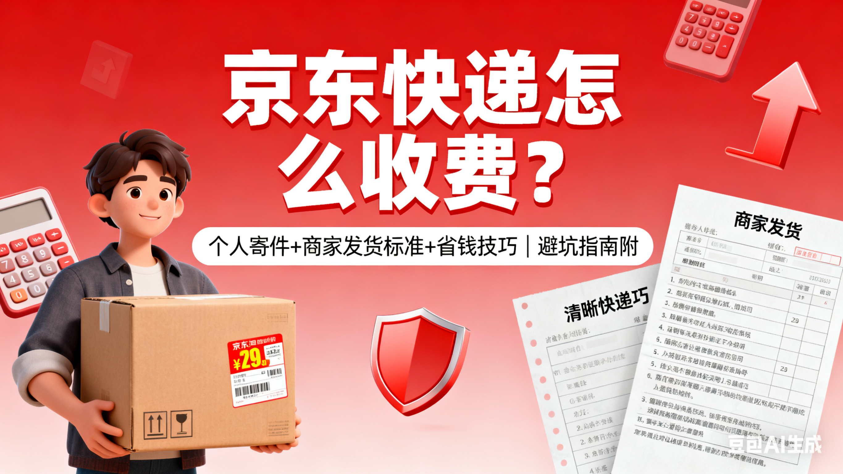 京东快递怎么收费?个人寄件 + 商家发货标准 + 省钱技巧,避坑指南附