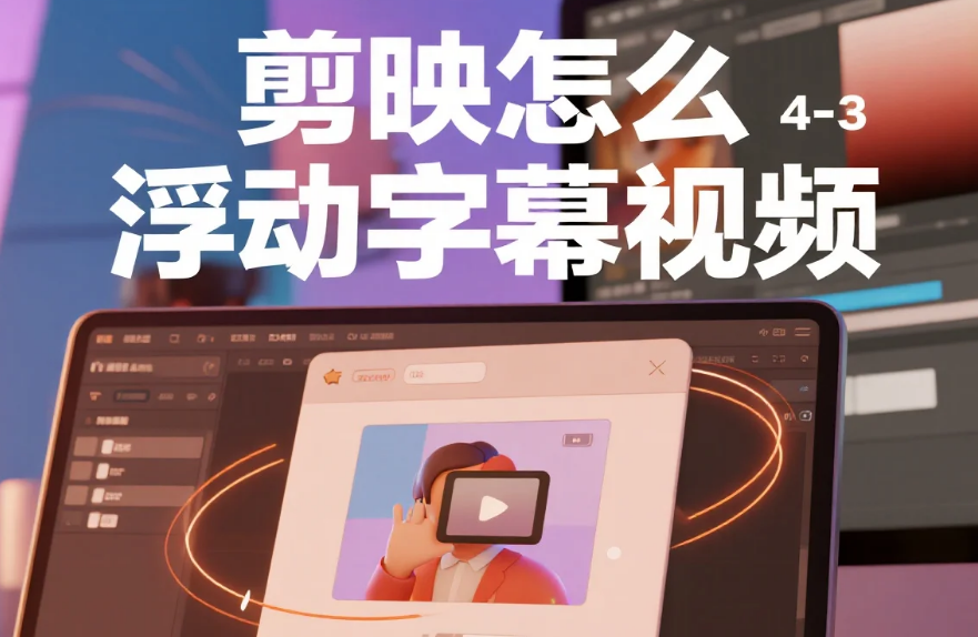 剪映怎么做浮动字幕视频?3步丝滑控轨迹+4个避坑技巧,新手10分钟上手