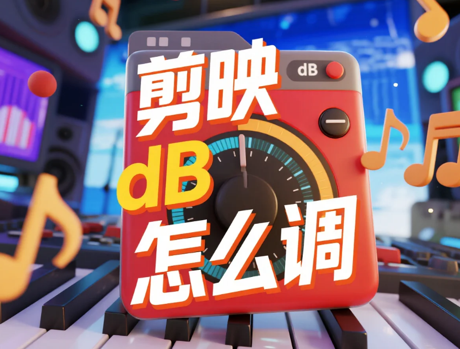 剪映 dB 怎么调?3 步精准控音量 + 4 个避坑技巧