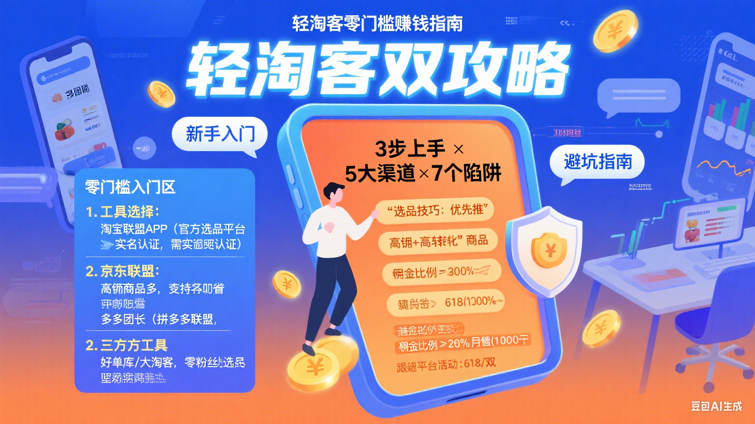 轻淘客怎么玩?零门槛赚钱 + 避坑实操指南