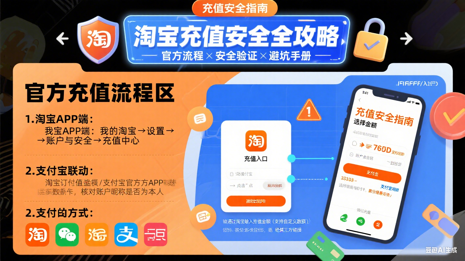 淘宝充值怎么操作?安全流程 + 避坑技巧全指南