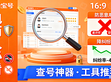 电商人必看！淘宝查号神器全攻略：防恶意买家、降纠纷率，附实用工具推荐