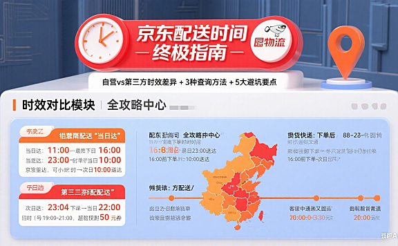 京东配送时间最晚几点？自营 / 第三方差异 + 查询方法 + 避坑攻略