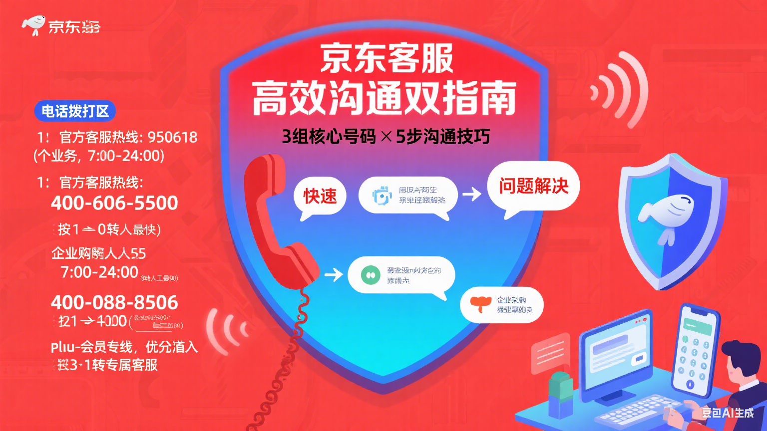 京东客服电话怎么打?高效解决问题的实操指南