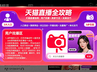 天猫直播入口在哪？用户找直播 + 商家引流量实操指南