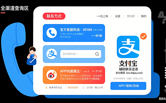 支付宝客服电话怎么找?全渠道查询 + 常见问题解答,一文搞定!