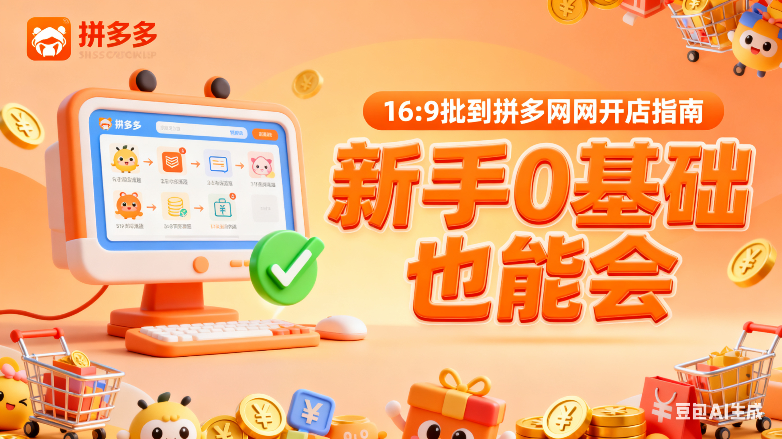 拼多多网店怎么开