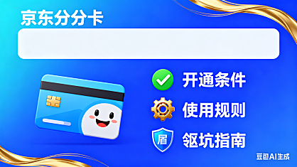京东分分卡是什么？开通条件 + 使用规则 + 避坑指南，新手一看就懂