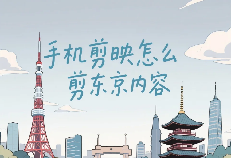 手机剪映怎么剪东京内容?3 步出日式氛围 + 4 个避坑技巧