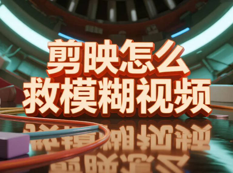 剪映怎么救模糊视频?3 步分场景锐化 + 调色