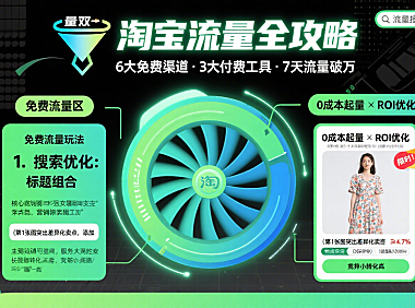 淘宝淘流量怎么玩?免费 + 付费流量获取全指南