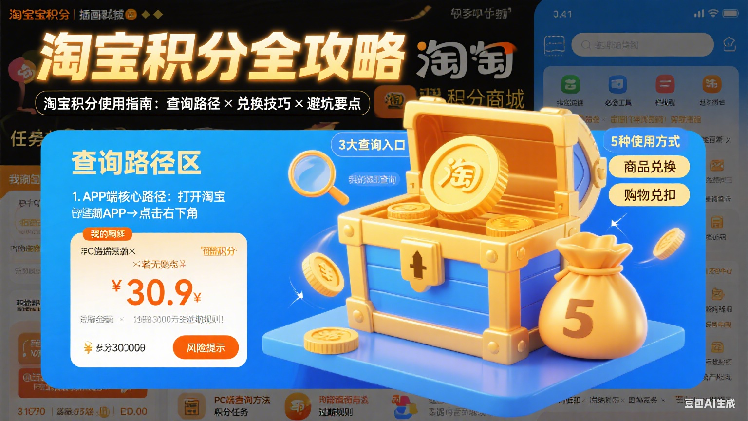 淘宝积分在哪里看?查询路径 + 使用技巧 + 避坑全攻略