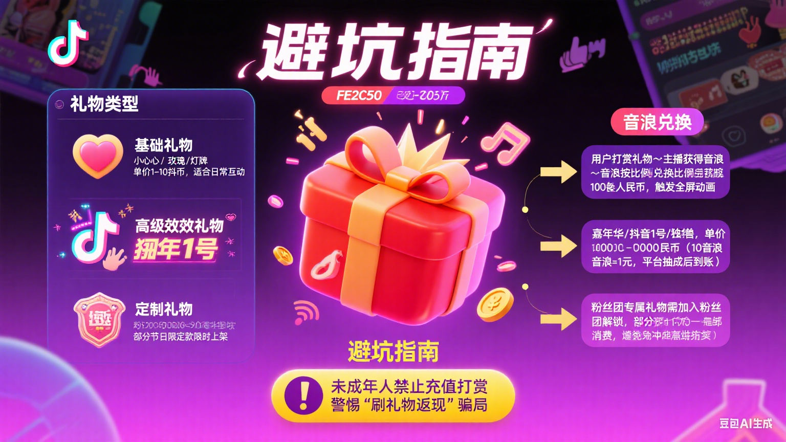 抖音礼物怎么玩?类型解析 + 音浪兑换 + 避坑全指南