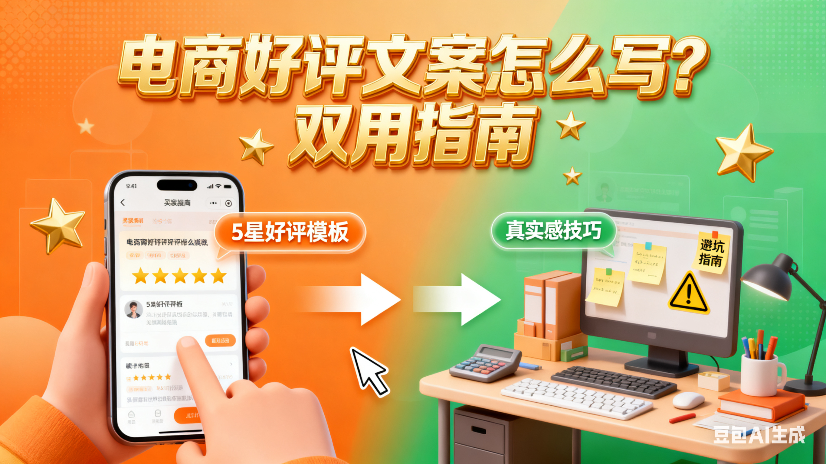 电商好评文案怎么写?品类模板 + 真实感技巧 + 避坑指南,商家 / 买家双用