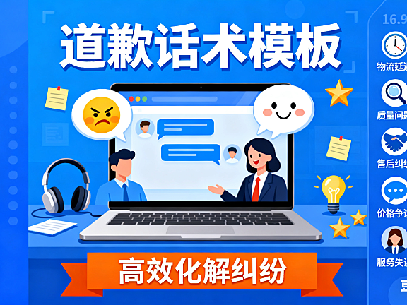 电商人必存!6 大场景客服道歉话术模板,高效化解纠纷