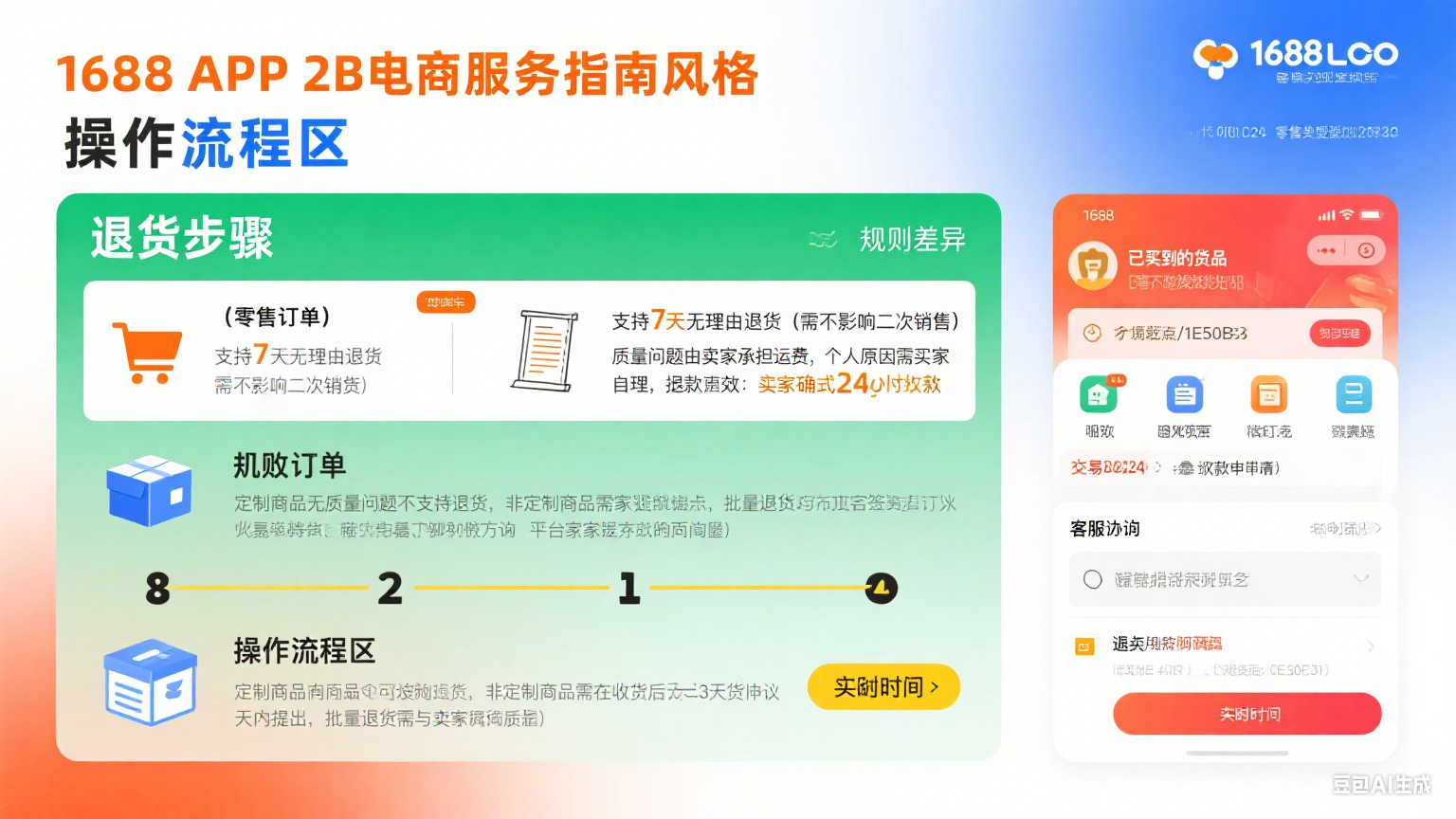 1688 可以退货吗?零售 / 批发退货规则 + 流程 + 避坑指南,采购党必看