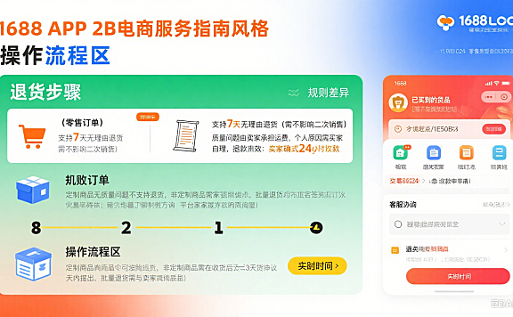 1688 可以退货吗？零售 / 批发退货规则 + 流程 + 避坑指南，采购党必看
