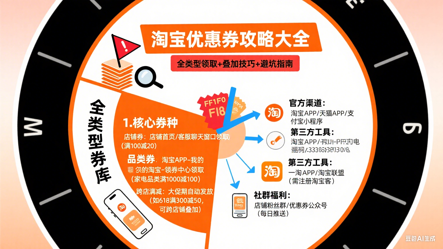淘宝优惠券怎么领最划算?全类型攻略 + 避坑指南
