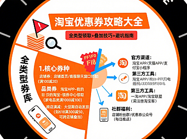 淘宝优惠券怎么领最划算?全类型攻略 + 避坑指南