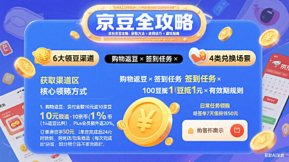 京东京豆有什么用?获取 + 使用 + 避坑全攻略(附省钱技巧)