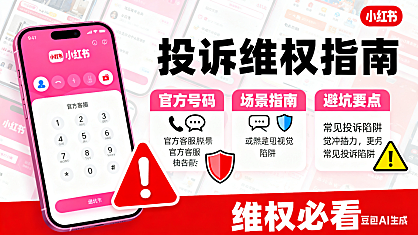 小红书投诉电话怎么打?官方号码 + 场景指南 + 避坑要点,维权必看
