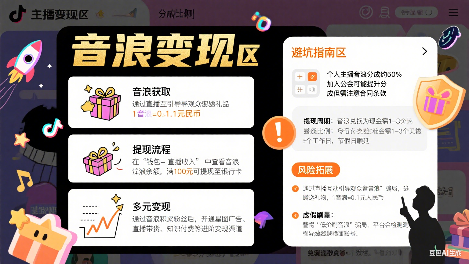 抖音音浪是什么?主播变现 + 避坑全指南,别让收益白流失