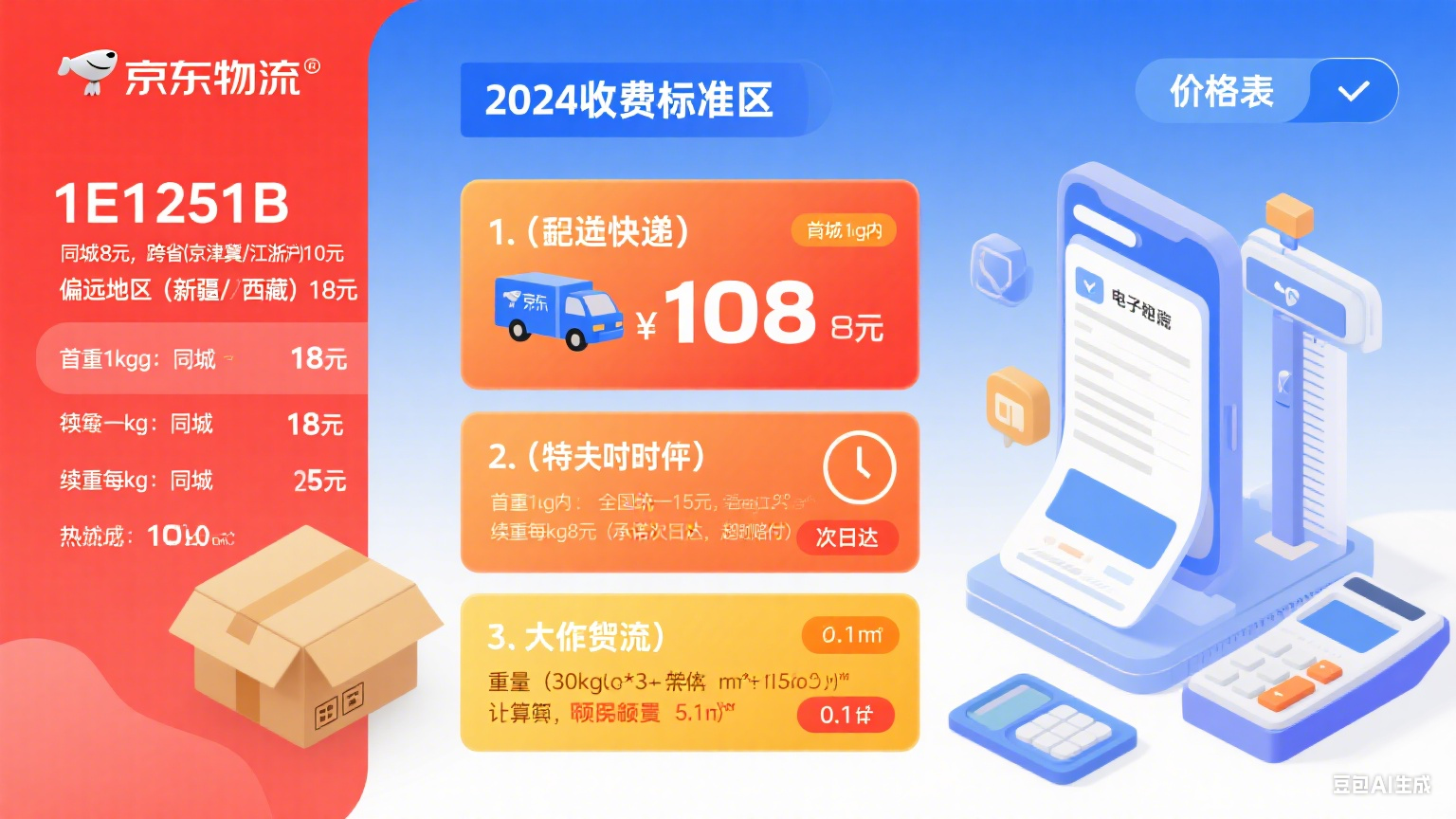 京东快递怎么收费?2024 最新标准 + 计费方式 + 避坑指南,寄件党必看