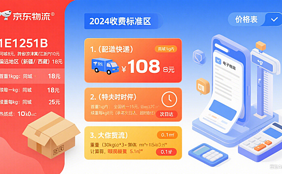 京东快递怎么收费?2024 最新标准 + 计费方式 + 避坑指南,寄件党必看