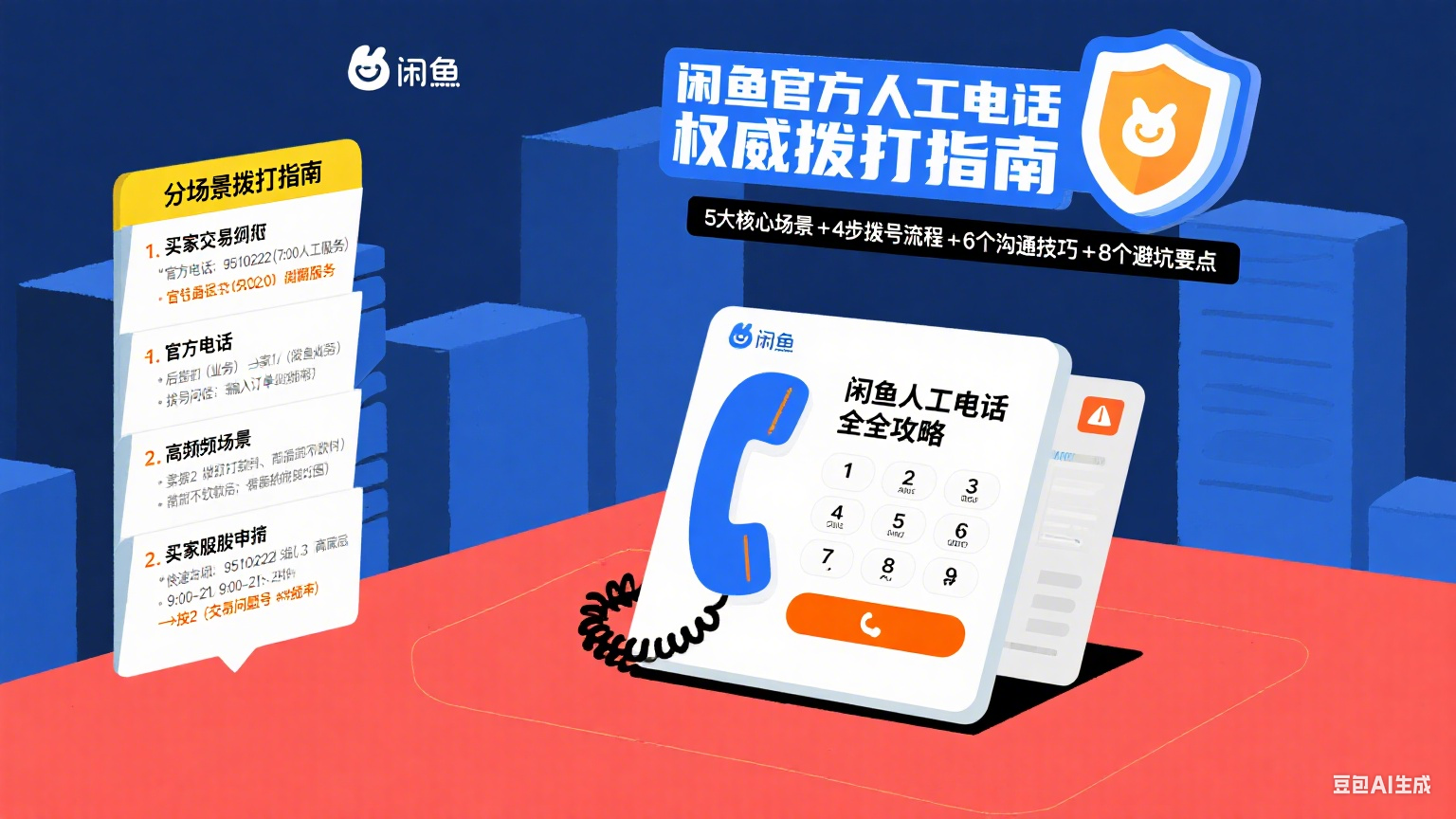 闲鱼人工电话怎么打?分场景用法 + 避坑全攻略